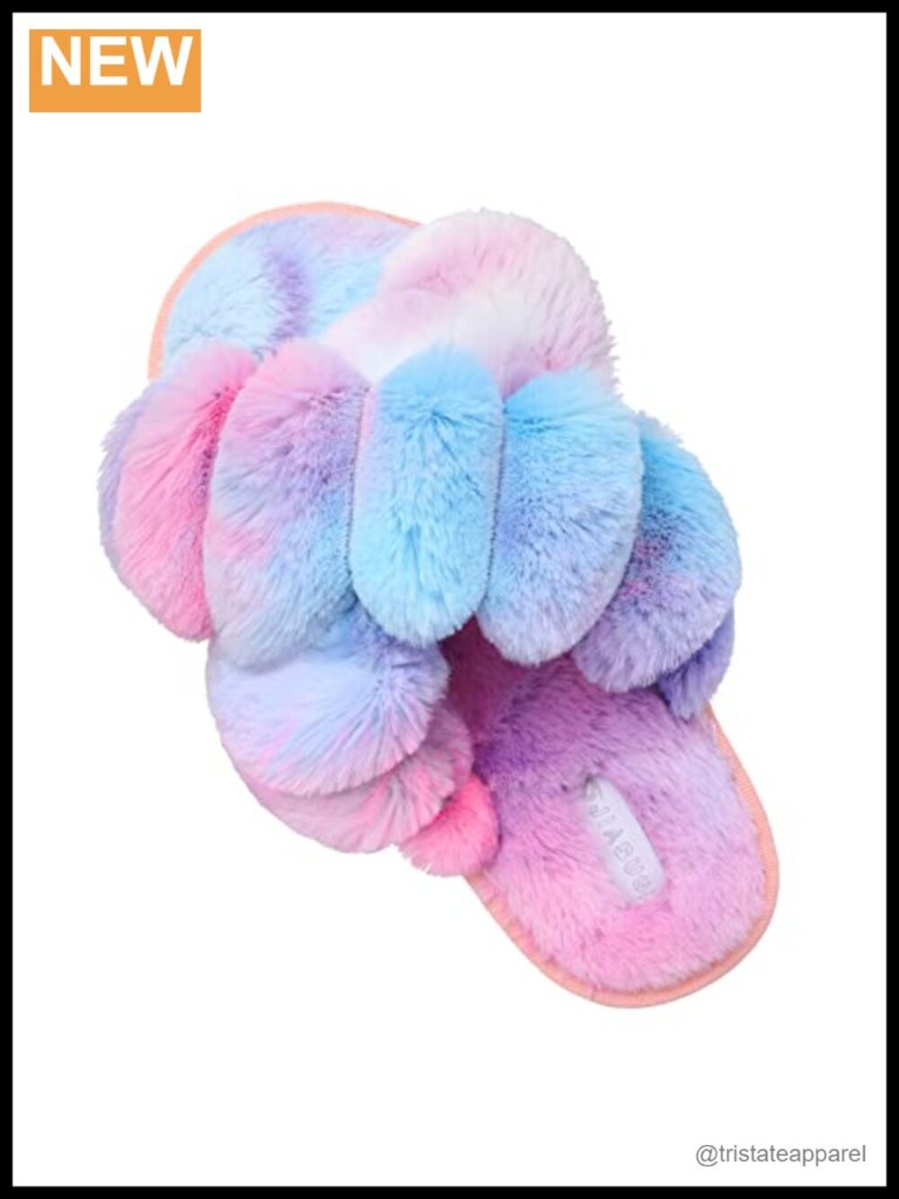 Fuzzy Fluffy Faux Fur Open Toe Slippers Memory Foam House Shoes